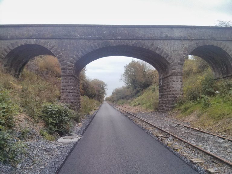 The Old Rail Trail greenway between Athlone and Mullingar