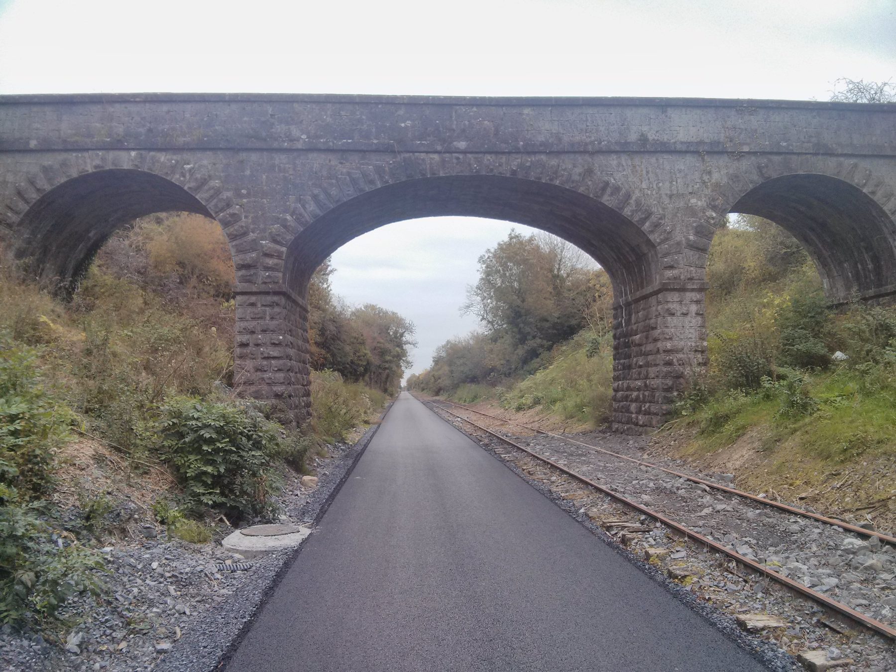 The Old Rail Trail greenway between Athlone and Mullingar